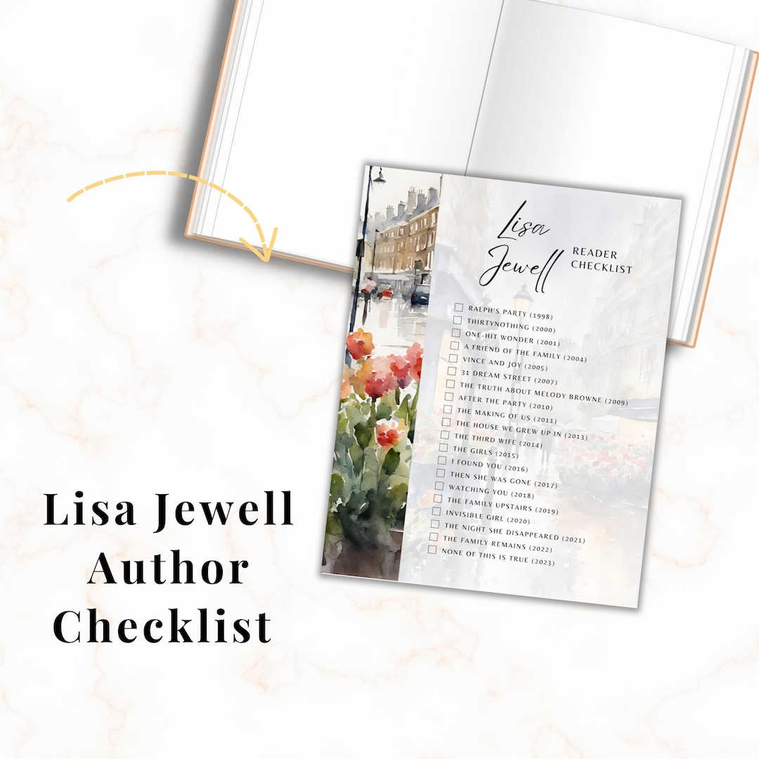 Lisa Jewell Author Checklist / Reading Guide / Book Guide / Book List ...