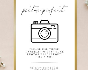 Camera Wedding Sign