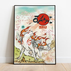 Okami Poster, Game Print, Wall Art, Gift for Gamers
