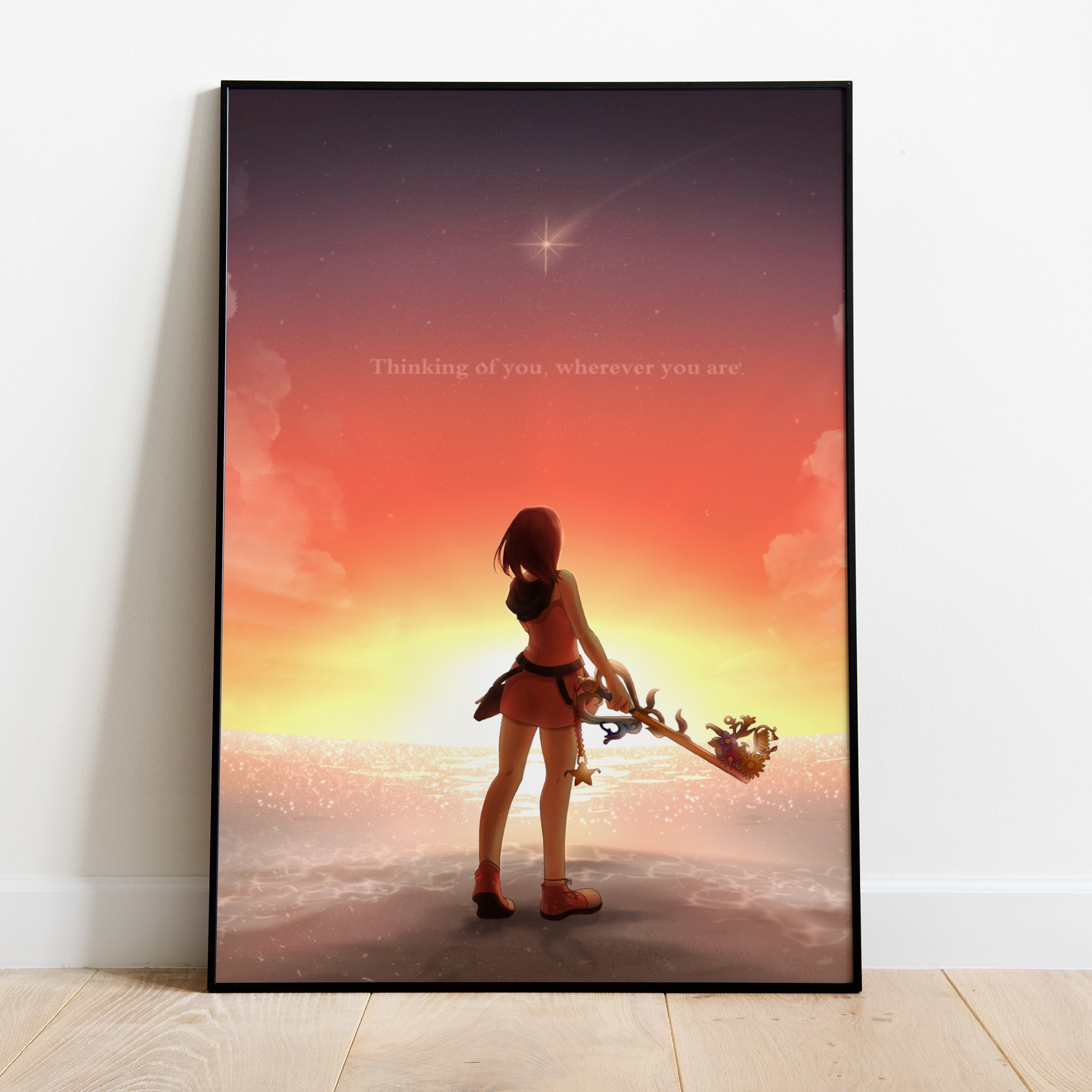 Kingdom Hearts Poster, Game Print, Wall Art, Gift for Gamers #2 - Etsy
