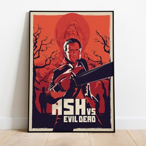 Poster di Ash vs Evil Dead, stampa della serie TV, decorazione da parete, regalo per i fan della serie TV