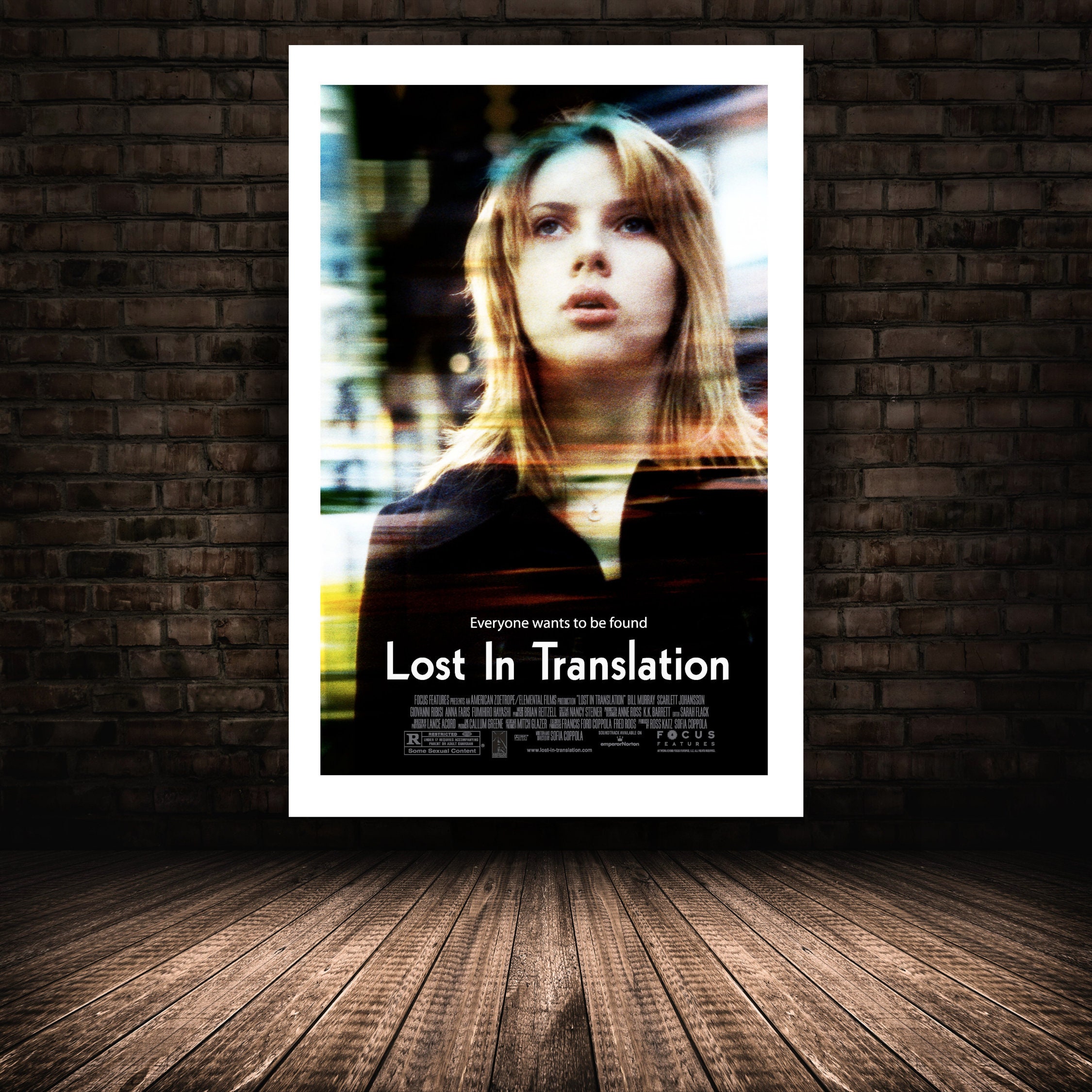 Lost In Translation Scarlett Johansson Pink Poster Remake Sofia Coppola |  Scarf