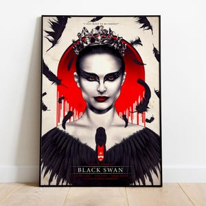 Black Swan Poster, Movie Print, Wall Art, Gift for Film Fans