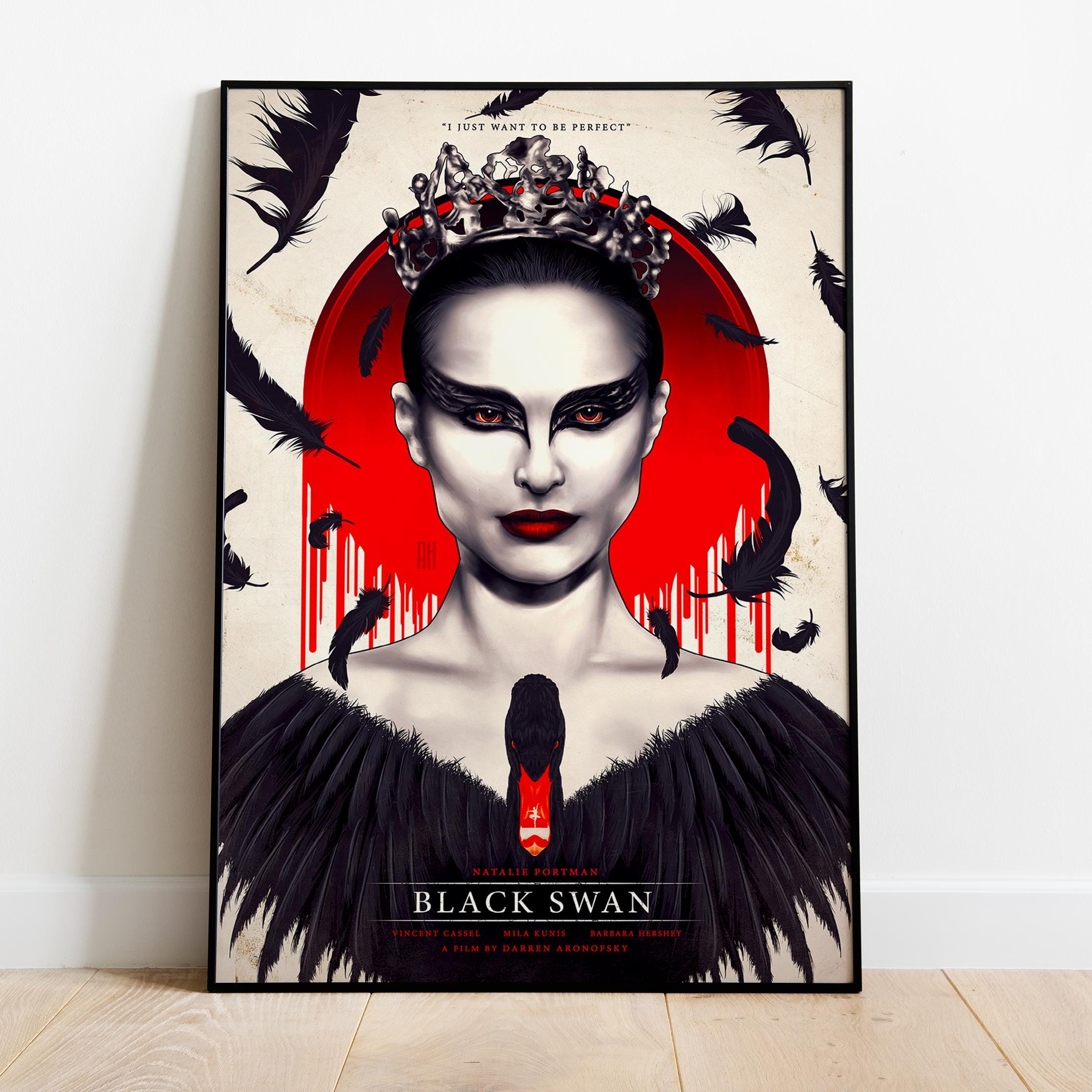Black Swan Poster, Movie Print, Wall Art, Gift for Film Fans