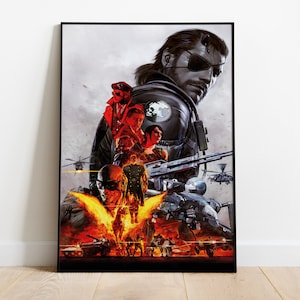 Metal Gear Solid Poster, Game Print, Wall Art, Gift for Gamers #2