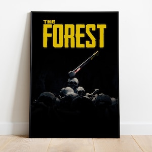 The Forest Poster, Spiel Druck, Wandkunst, Geschenk für Gamer