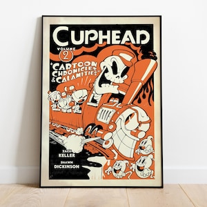 Cuphead Poster, Game Print, Wall Art, Gift for Gamers