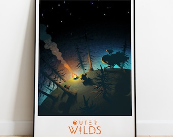 Outer Wilds Poster, Game Print, Wall Art, Gift for Gamers #3