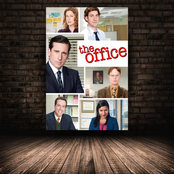The Office Poster, Michael Scott Wall Art, Rolled Canvas Print, Stretched Option, Tv Series Gift