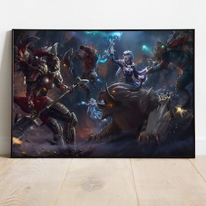 Dota 2 Poster, Game Print, Wall Art, Gift for Gamers #2