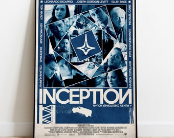 Inception Poster, Movie Print, Wall Art, Gift for Film Fans - Etsy