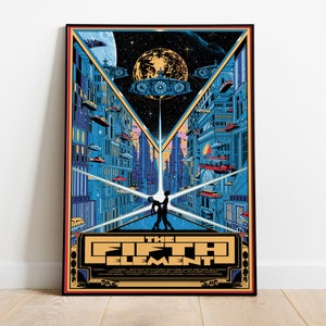 The Fifth Element Poster, Movie Print, Wall Art, Gift for Film Fans