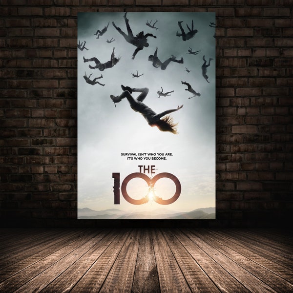 The 100 Poster, Eliza Taylor-Cotter Wall Art, Rolled Canvas Print, Stretched Option, Tv Series Gift