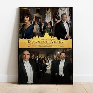 Downton Abbey Poster, Tv Series Print, Wall Art, Gift for Tv Show Fans
