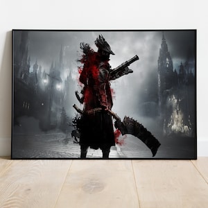 Bloodborne Poster, Game Print, Wall Art, Gift for Gamers #4