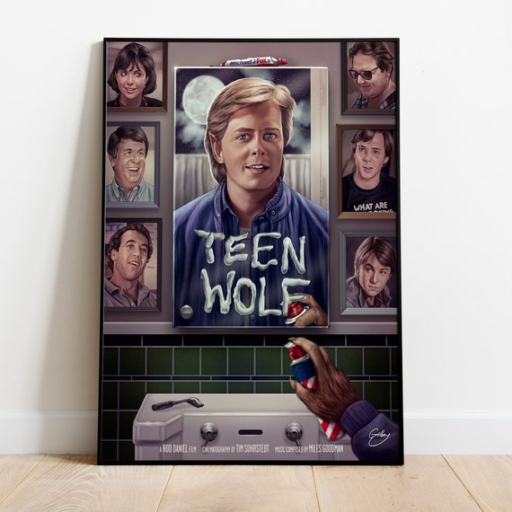 Poster Metallico Vintage Teen Wolf – Targa 20x30 Cm Per Arredamento Casa E Locali