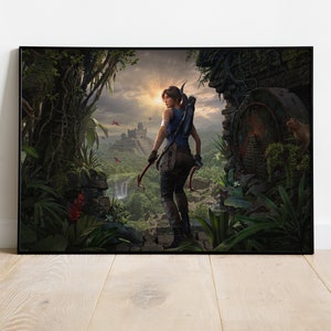 Shadow of the Tomb Raider Poster, Game Print, Wall Art, Gift for Gamers