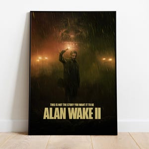Alan Wake-poster, gameprint, kunst aan de muur, cadeau voor gamers #2