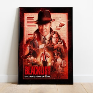 The Blacklist Poster, Tv Series Print, Wall Art, Gift for Tv Show Fans