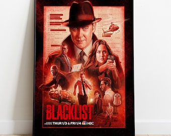 The Blacklist Poster, TV Series Print, Wall Art, Home Decor, Gift ...