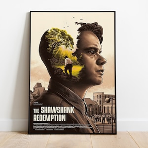 The Shawshank Redemption Poster, Movie Print, Wall Art, Gift for Film Fans