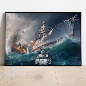 World of Warships Poster, Game Print, Wall Art, Gift for Gamers