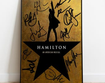 Hamilton An American Musical Canvas Poster, Alexander Hamilton Print, Musical Wall Art