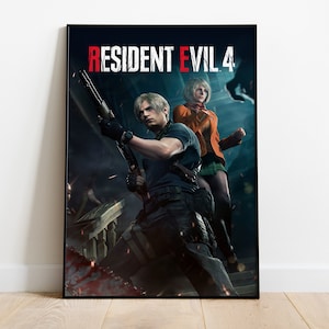 Resident Evil 4 Poster, Game Print, Wall Art, Gift for Gamers