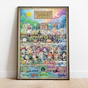 Stardew Valley Poster, Game Print, Wall Art, Gift for Gamers