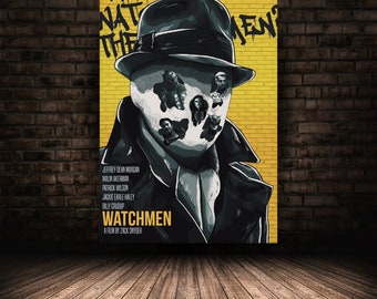 The Watchmen Movie Poster, Doctor Manhattan Wall Art, Unique Home Decor, Canvas Print, Ideal Gift for Film