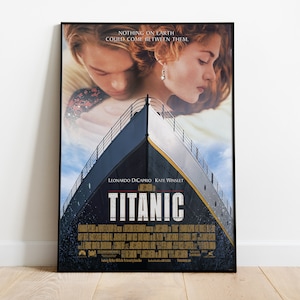 Titanic Poster, Movie Print, Wall Art, Gift for Film Fans