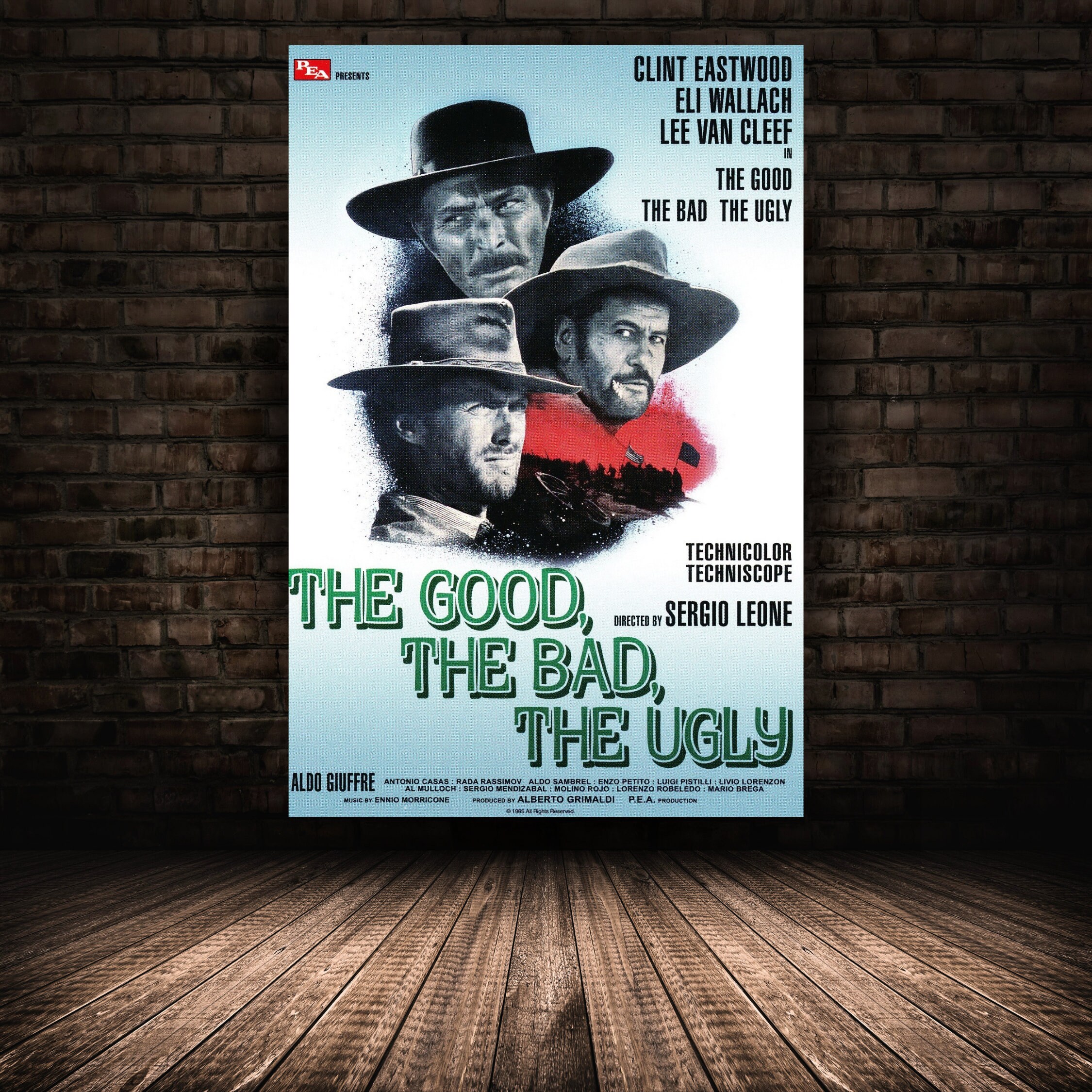 The Good, the Bad and the Ugly Movie Poster, Clint Eastwood Poster sold ...