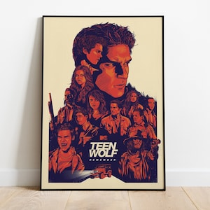 Teen Wolf Poster, Tv Series Print, Wall Art, Gift for Tv Show Fans