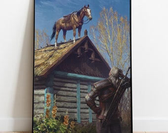 Poster di The Witcher, stampa del gioco, decorazione da parete, regalo per giocatori #2