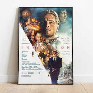 Póster de Origen, lámina de película, arte mural, regalo para cinéfilos