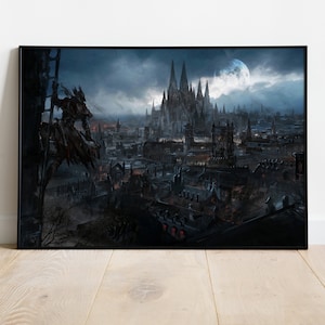 Bloodborne Poster, Game Print, Wall Art, Gift for Gamers #5