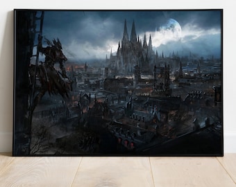 Bloodborne Poster, Game Print, Wall Art, Gift for Gamers #5