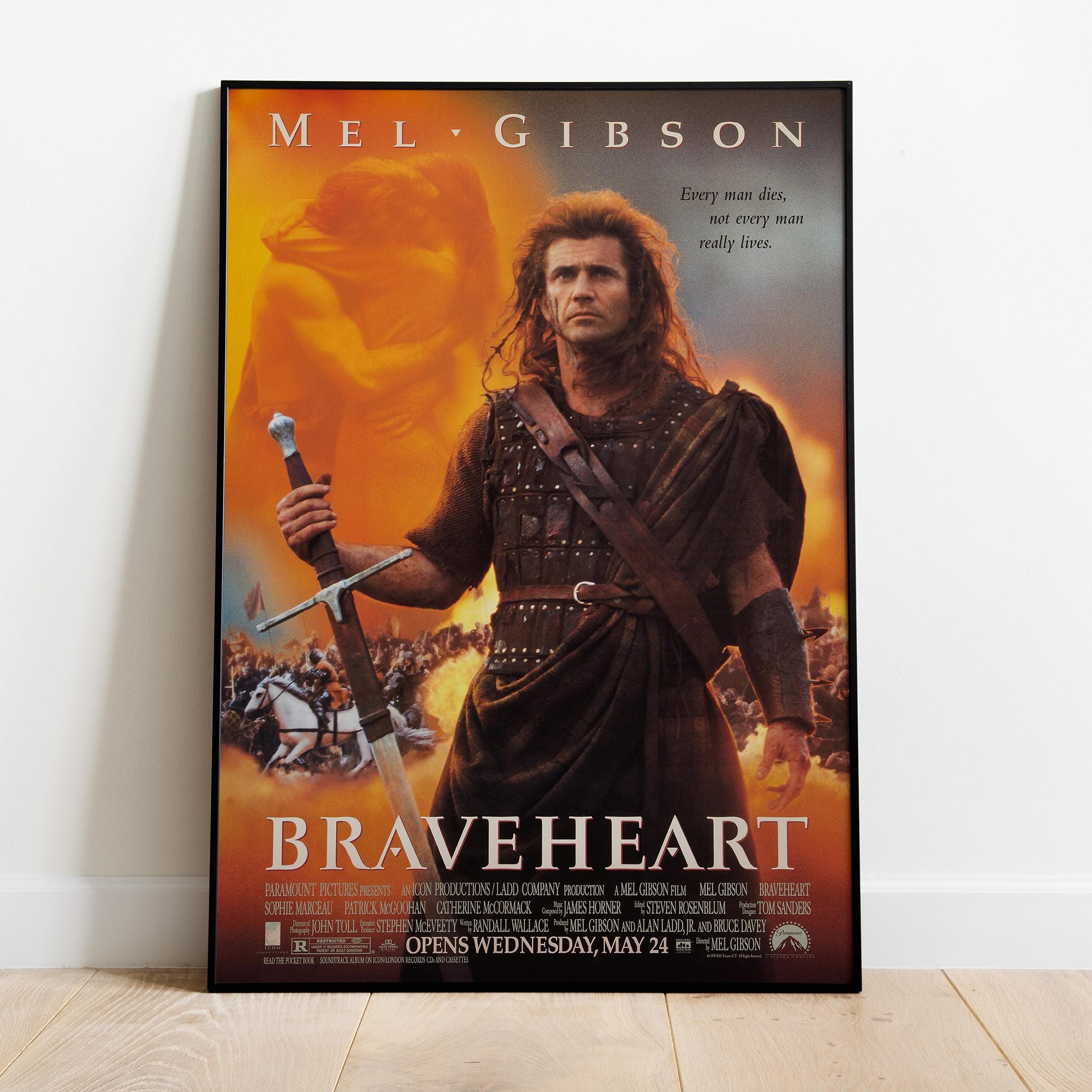 Braveheart Canvas Poster, William Wallace Print, Movie Wall Art - Etsy