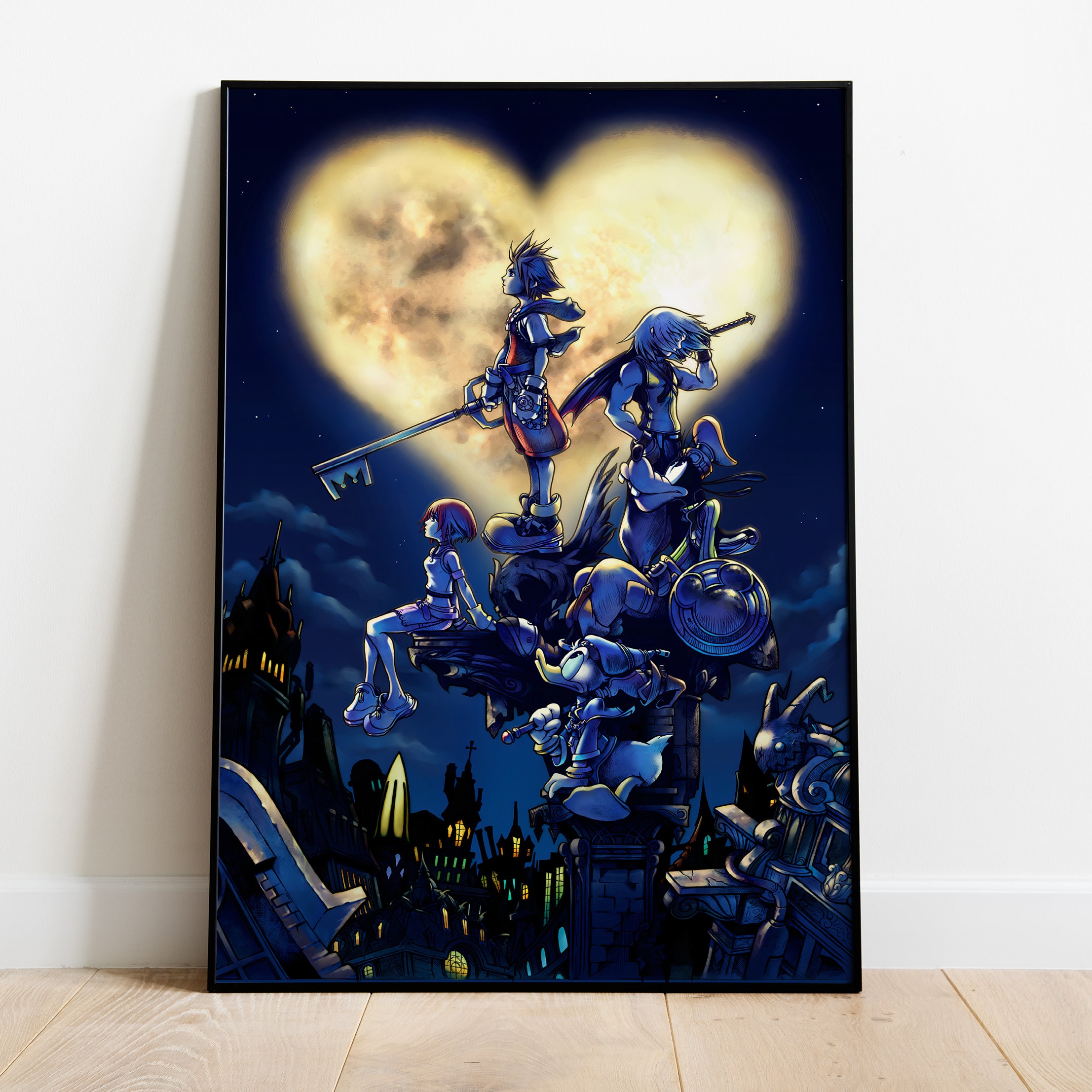 Kingdom Hearts Poster, Game Print, Wall Art, Gift for Gamers #2 - Etsy