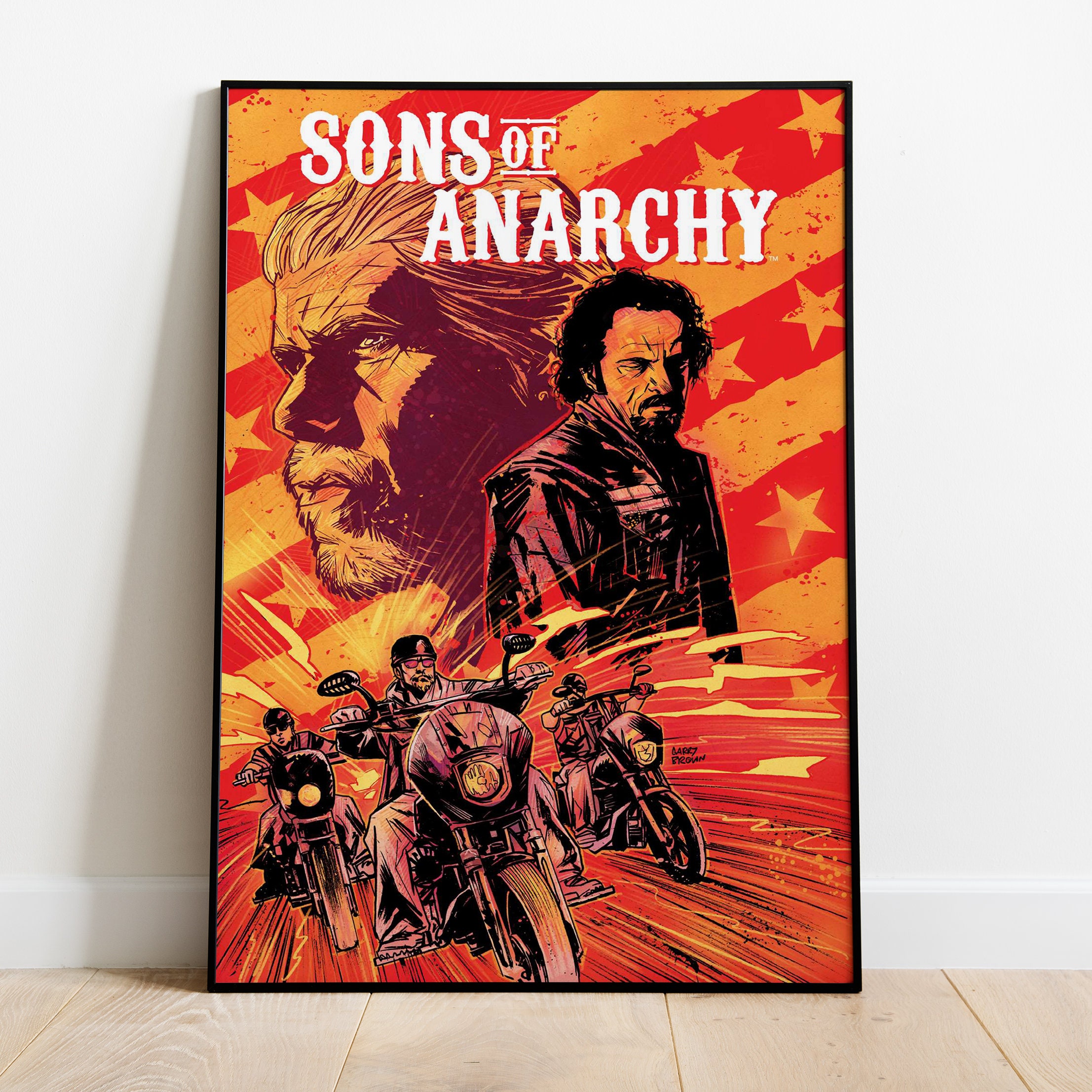 Sons of Anarchy Canvas Poster, Jax Teller Print, TV Series Wall