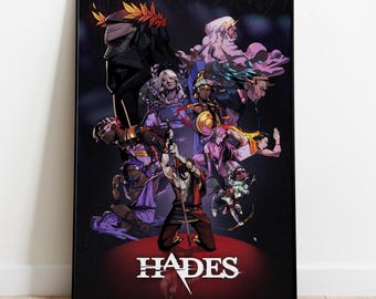 Poster di Ade, stampa del gioco, decorazione da parete, regalo per i giocatori