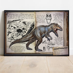 Ark Survival Dossiers Poster, Game Print, Wall Art, Gift for Gamers #3