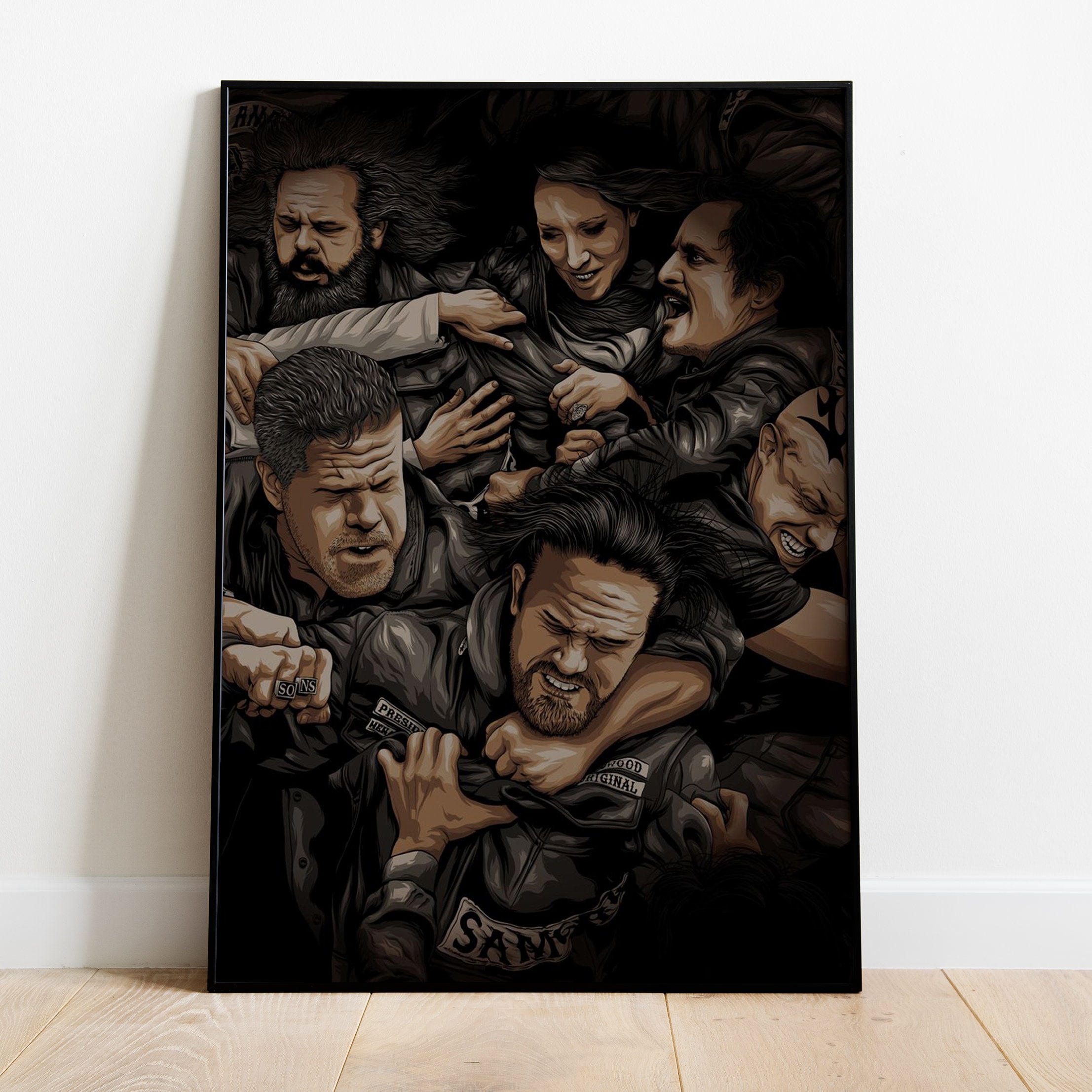 Sons of Anarchy Canvas Poster, Jax Teller Print, TV Series Wall