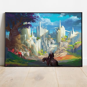 The Witcher 3 Poster, Game Print, Wall Art, Gift for Gamers