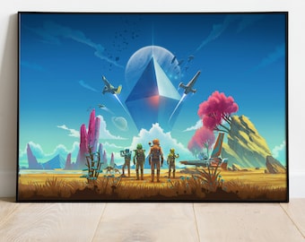 No Man's Sky Poster, Game Print, Wall Art, Gift for Gamers