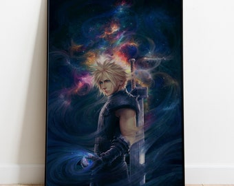 Final Fantasy Poster, Game Print, Wall Art, Gift for Gamers