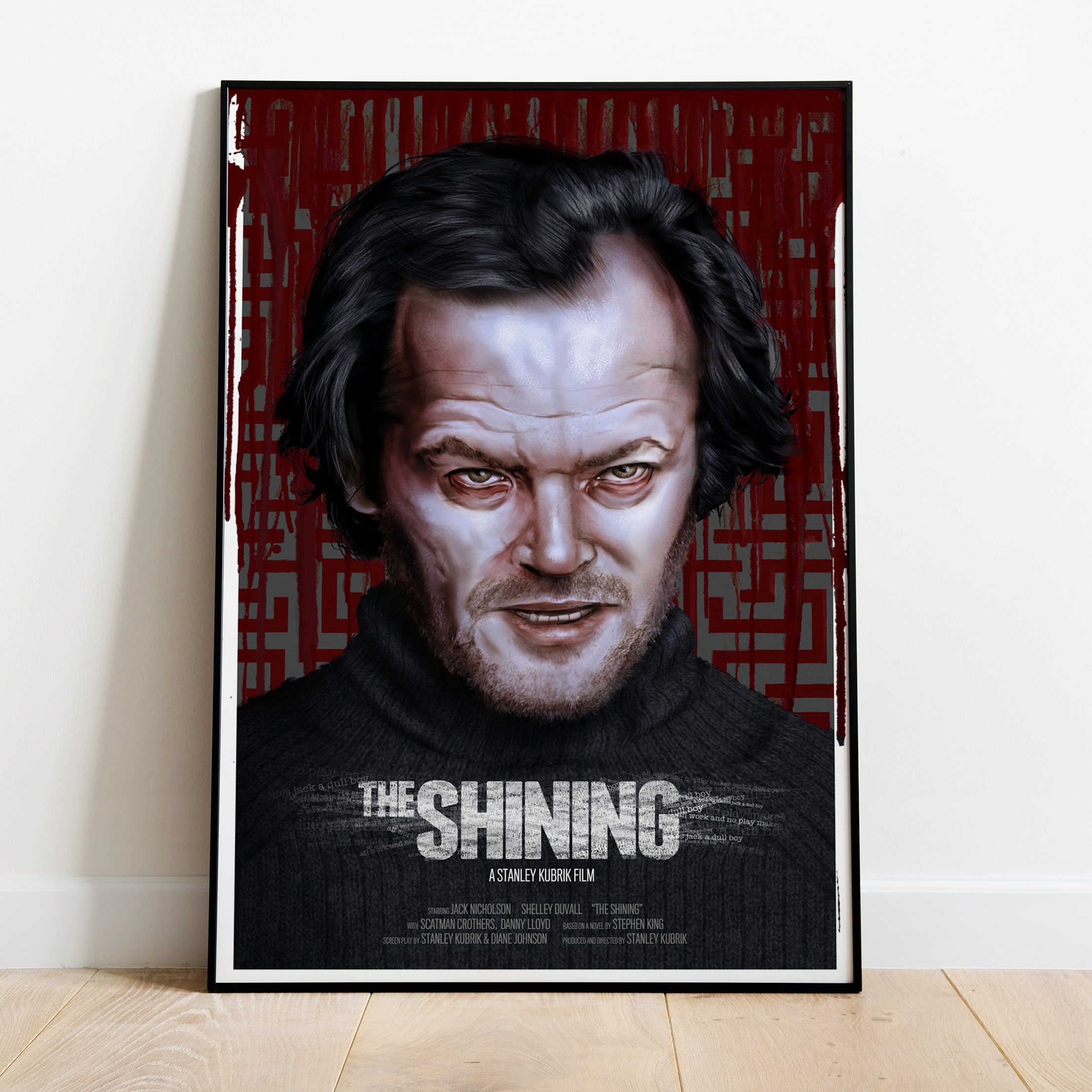 The Shining Canvas Poster, Jack Torrance Print, Movie Wall Art #2