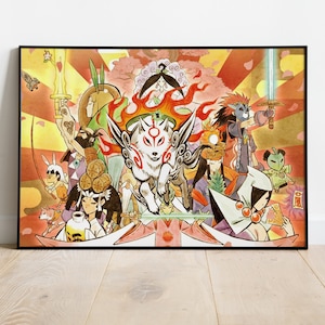 Okami Poster, Game Print, Wall Art, Gift for Gamers #2