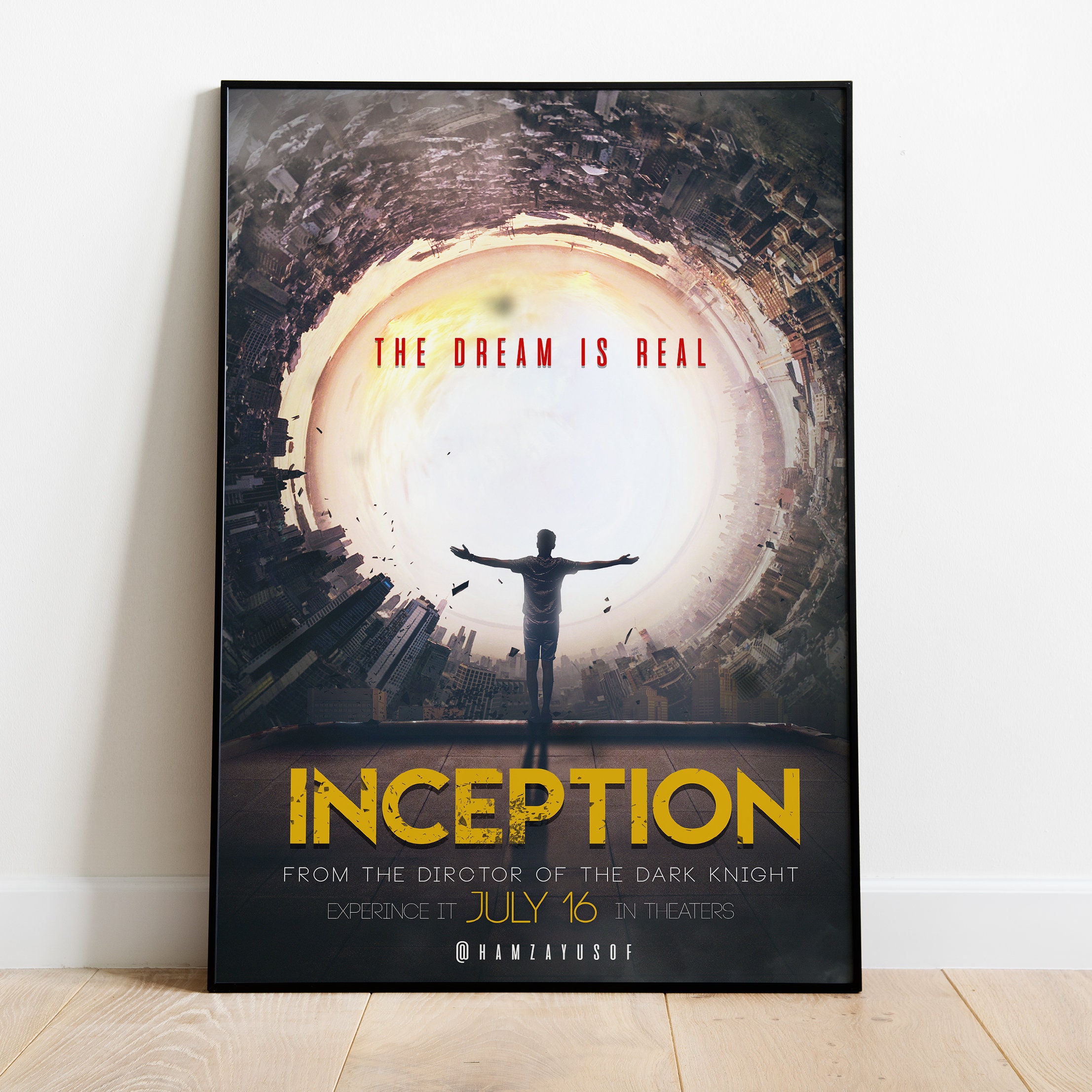 Inception Canvas Poster, Dom Cobb Print, Movie Wall Art - Etsy
