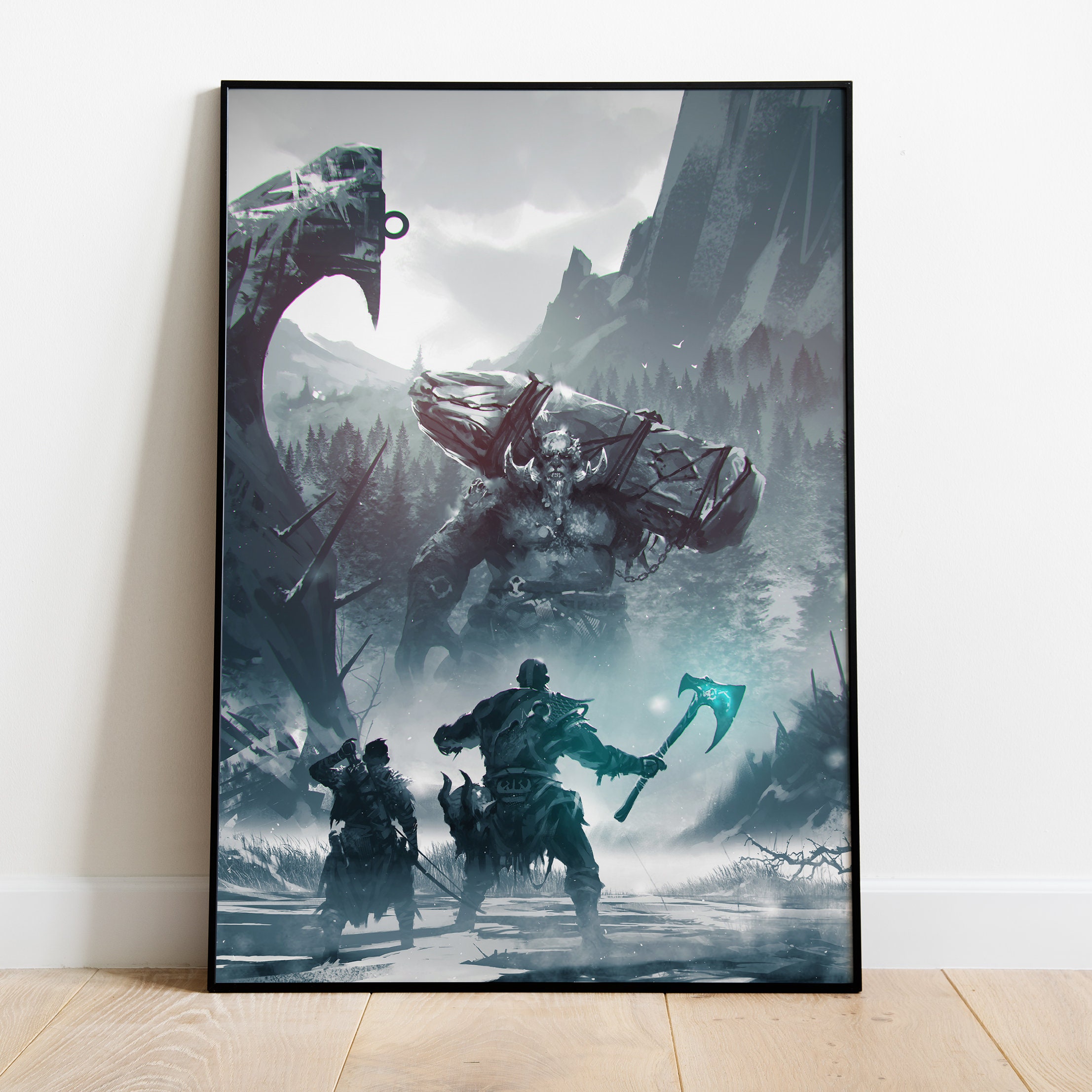 God of War Poster, Game Print, Wall Art, Gift for Gamers #4 - Etsy